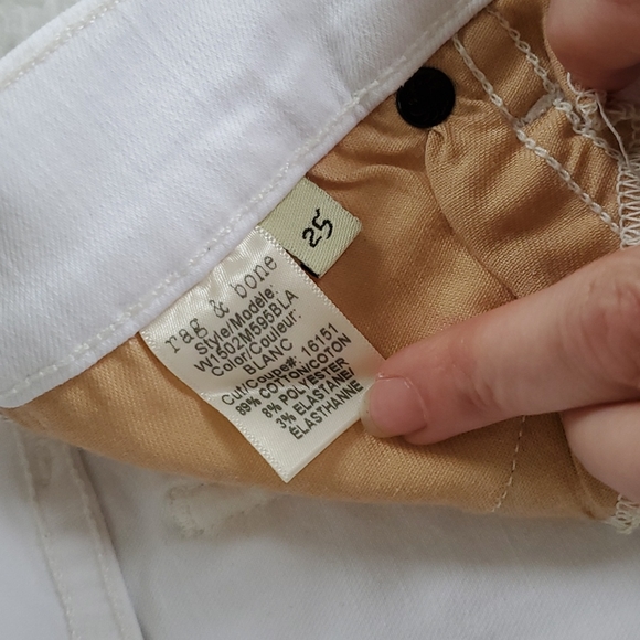 1. Rag & Bone Skinny Jeans Blanc - Picture 7 of 16